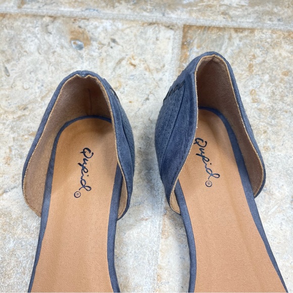 Quipd Buckle Gray Bohemian Western Southwestern Light Academia Wooden Flats 9 - Picture 5 of 13